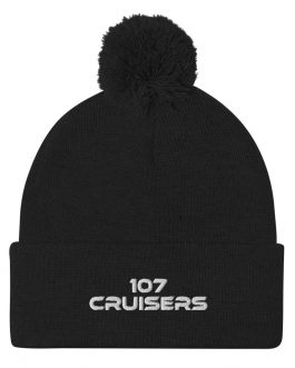 107 Cruisers Pom-Pom Beanie – Embroidered