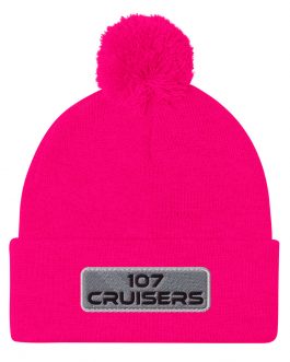 107 Cruisers Pom-Pom Beanie – Embroidered with Background