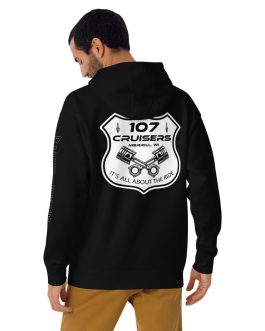 Comfort Fit Hoodie – Left Chest, Back and Left Sleeve Prints