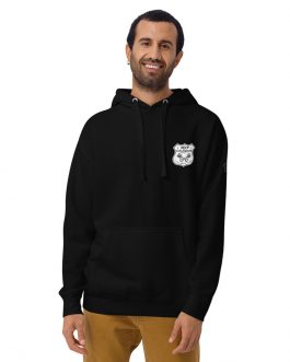 Comfort Fit Hoodie – Left Chest, Back and Left Sleeve Prints