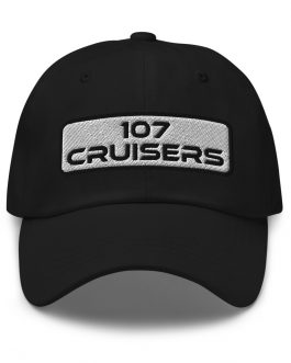 107 Cruisers Baseball Hat – Embroidered with Background