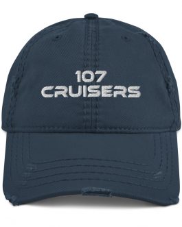 107 Cruisers Distressed Hat – Embroidered